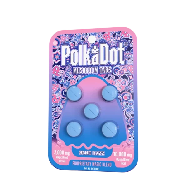 Mushroom Tab - Blue Razz - Blister Card (5)
